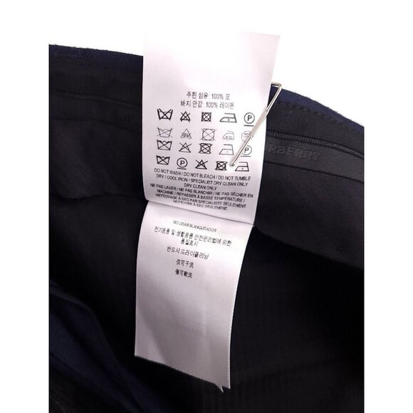 Burberry London Wool Pants Size 50 US M Mens Navy Trousers - Picture 12 of 14